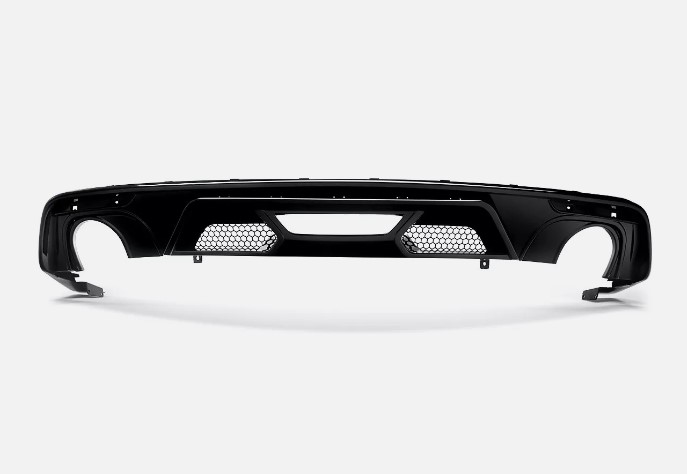 ბამპერის MUSTANG 2015-2017 დიფუზორი უკანა GT500 (მაყუჩის რგოლები ვიწრო)